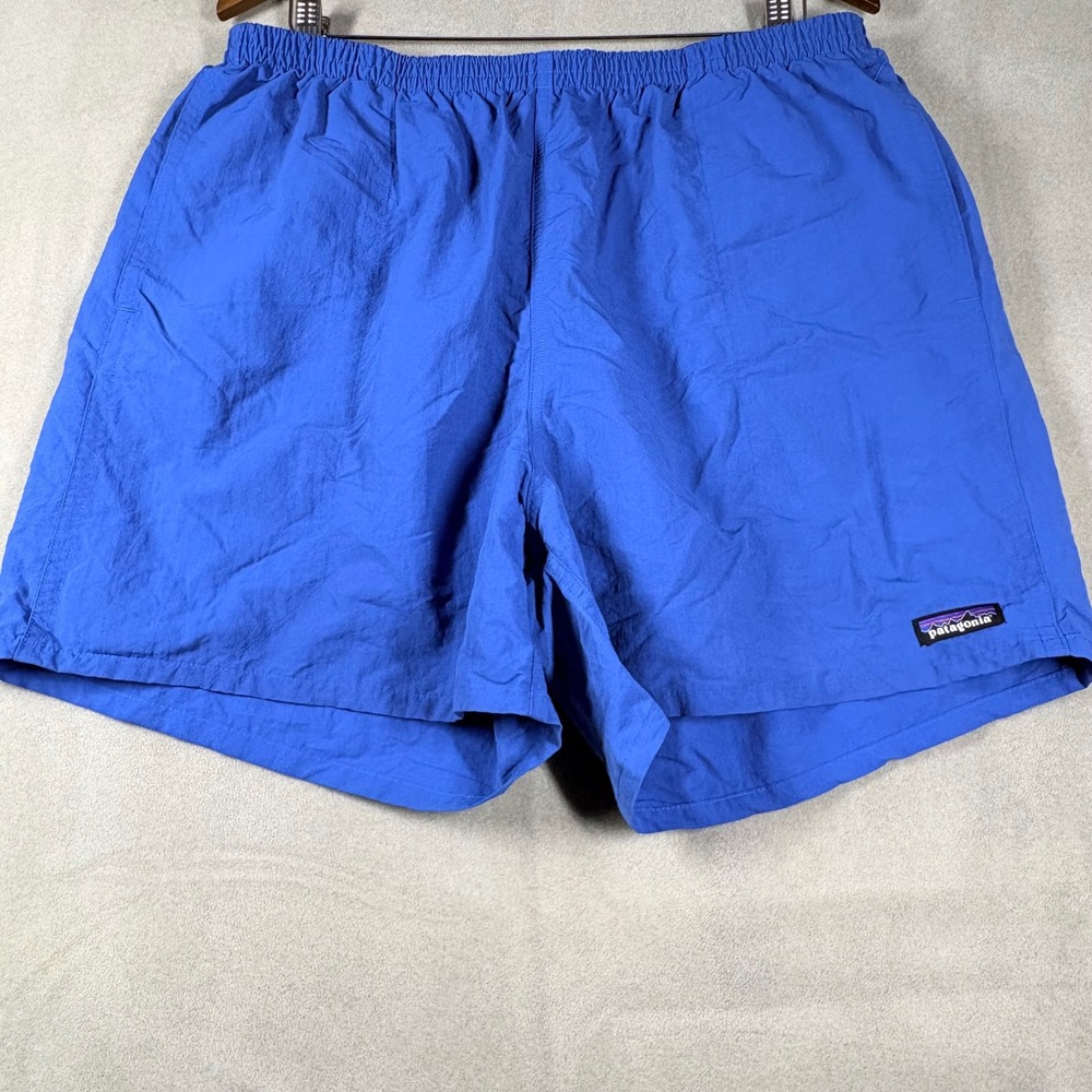 Patagonia Baggies 5 Inseam Shorts Mens XL Blue NetPlus Vintage Swim Trunks